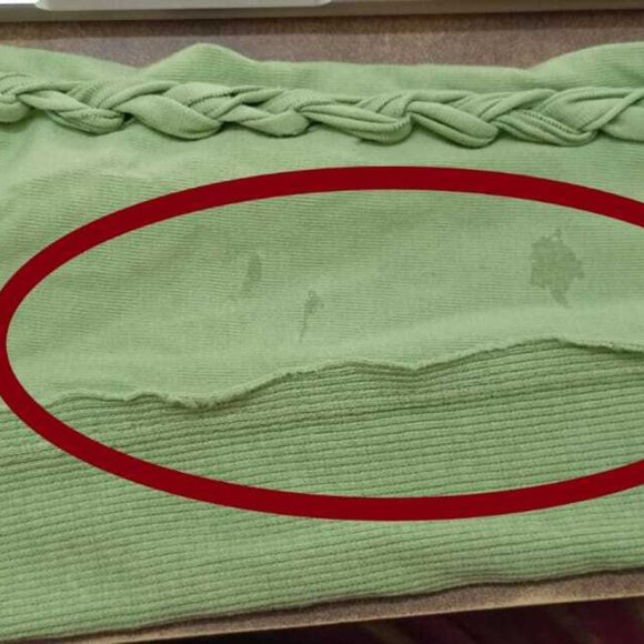 Free People We The Free Daisy Chain Cuff Blouse Top Ribbed Green S NWD - Picture 3 of 10